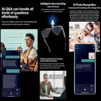 SDK personnalisé APK Programmable Chatgpt Smartglasses 2025 Eye Glass Caméra intelligente Vidéo HD Smart Glasses 2025 Lunettes