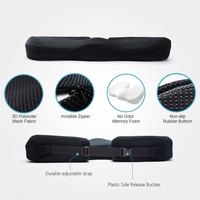 Coussin de chaise en mousse à mémoire de forme pour soulager la douleur de la sciatique dorsale douleur coccyx disque dégénératif arthrose orthopédique