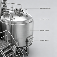 Équipement commercial de brassage de bière 3000L 4000L 5000L Triphasé 380V 50Hz Cuve de fermentation d'alcool personnalisée pour brasserie