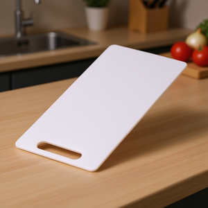 Paquete de 5 tablas de cortar KESPER, bloques de plástico blancos para uso en la cocina - Product Image 3