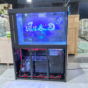 Slimme grote zwarte rechthoekige aquarium in de aanbieding, winkeldisplay, viskom 6ft complete set, ultrahelder glas. - Product Image 4