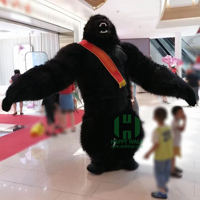 Mascotte gonflable géante de gorille, Costume pour les événements, taille normale 2M 2.6M 3M