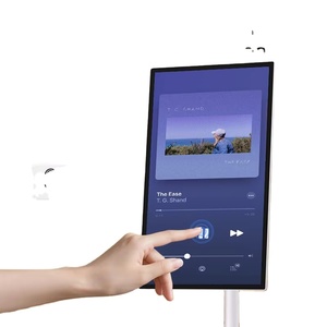 Kiosque interactif à écran tactile sur pied, affichage publicitaire vertical intelligent - Product Image 1