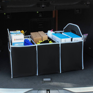 Organisateur de coffre multifonctionnel pliable de capacité de vente chaude accessoires d'organisateur de voiture non tissés avec poignée facile à transporter - Product Image 6