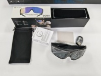 Lunettes de soleil sportives intelligentes AI avec caméra anti-tremblement 8MP, réduction de bruit ANC, reconnaissance d'image IA, enregistrement vidéo et audio