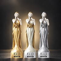 Trophée créatif en métal massif - Sculpture d'art abstraite de déesse