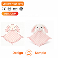 Peluche personnalisée en forme de lapin, en coton PP doux, certifiée CE, marque OEM, vente en gros, cadeau promotionnel