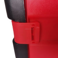 Chariot de camping pliable d'extérieur, chariot à roulettes robuste en plastique de 77 lb avec poignée carrée pour les courses et les voyages