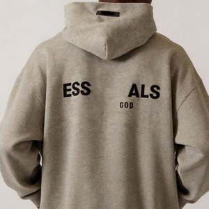 Sudadera con capucha Fear de algodón grueso, lisa, de gran tamaño, sin cordón, unisex, con logo personalizado, Plus GOD - Product Image 5