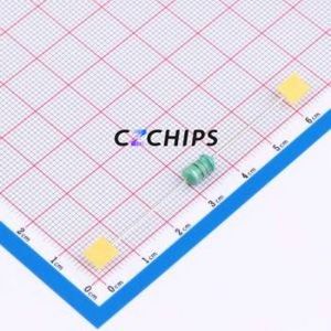 Inductor de Anillo de Color EC0510-680K / Componente de Orificio Pasante (THT), D5xL11mm 68uH 10% 350mA 800mOhm - Product Image 1