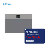 Micro-onduleur hybride Deye Ae-fs2.0-2h2 800w, balcon tout-en-un Ess Deye 2kwh 2kw 51.2v 40ah Ae-f2.0 Batterie au lithium Lifepo4