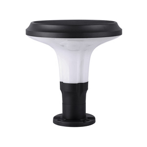 Lámpara de poste con energía solar, lámpara LED impermeable para exteriores, para iluminación de puertas de villas y patios - Product Image 5