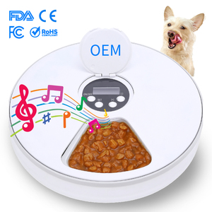 OEM 투야 스마트 펫 피더 습식 및 건식 사료 자동 공급기 자동 분배 강아지 고양이 사료 급식기 6끼 타이머 음성 녹음 기능 - Product Image 1
