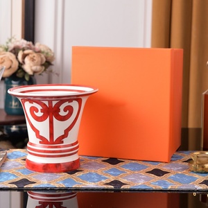 Contemporary Porcelain Tabletop <b>Vase</b>-Eco-Friendly Home <b>Decor</b> Arrangement - Product Image 2