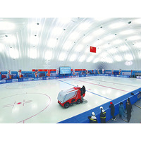 Tenda a Cupola Jiecheng Grande a Tre Strati in PVC PVDF 3000mm, Impermeabile e Sostenuta dall'Aria, per Quattro Stagioni, per Calcio, Tennis, Padel, Sport sul Ghiaccio