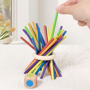 New Design Classic <b>Table</b> Brain Teaser Toy Montessori <b>Board</b> Wooden Sticks Dice <b>Game</b> <b>for</b> Kids 4-6 - Product Image 3