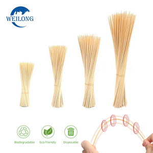 Pics à Cocktail Jetables en Bambou avec Logo Personnalisé, Brochettes Jetables Multifonctions, Vente en Gros - Product Image 1