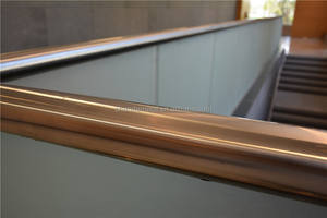 Rambarde en verre aluminium design moderne Meilleure vente Sécurité Design Intérieur <span class=keywords><strong>Terrasse</strong></span> Rambarde en verre dépoli - Product Image 3