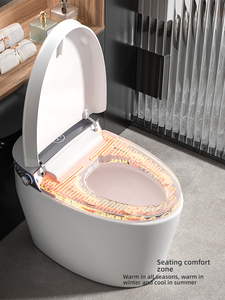 Homony QS Automatic Sanitary Ware Items Ceramic Bowl Black Bathroom Wc Intelligent Smart Bidet Toilet - Product Image 3