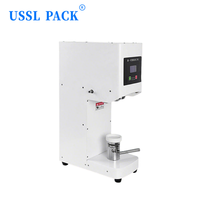 F2 Vertical Smart Can Sealer Pet Food Metal Cans Pet Feed Small Workshop Batch Machinery Manual Pull Rod Can Closing Machine
