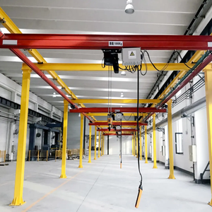 Grue flexible Grue à double poutre, système de grue légère, grue de <span class=keywords><strong>pont</strong></span> aérien de 1 tonne 2 tonnes avec palan électrique européen - Product Image 2