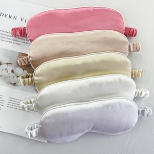 OEM Logo Hot Bán Chất lượng cao Du lịch ngủ mặt nạ mắt Satin ngủ in eyemask Ngủ Satin Lụa Mặt nạ mắt bóng râm - Product Image 3