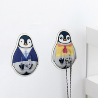 Crochets de rangement en plastique à design animalier, à fixation murale, écologiques, adhésifs amovibles pour la cuisine et la décoration de la maison