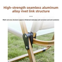 Chaise pliante de camping en plein air Kemite, multifonctionnelle, portable, capacité de charge de 300 livres, mobilier d'extérieur confortable