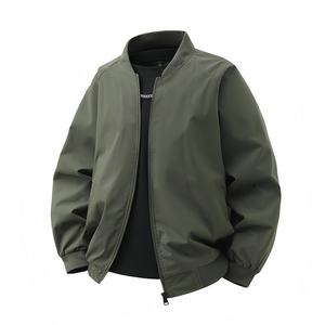 Veste bomber pour homme, nouvelle collection printemps-automne, style décontracté tendance, style simple, veste à fermeture éclair, fabricant de vestes, vente en gros personnalisée - Product Image 5