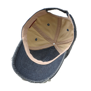Washed Denim <b>Baseball</b> <b>Cap</b> With Embroidery Unisex Casual Outdoor Hat For Men Women - Product Image 4