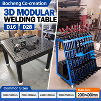 Table de soudage et établi modulaires 3D robustes sur mesure, fabrication en acier D16/D28, fabricant OEM/ODM