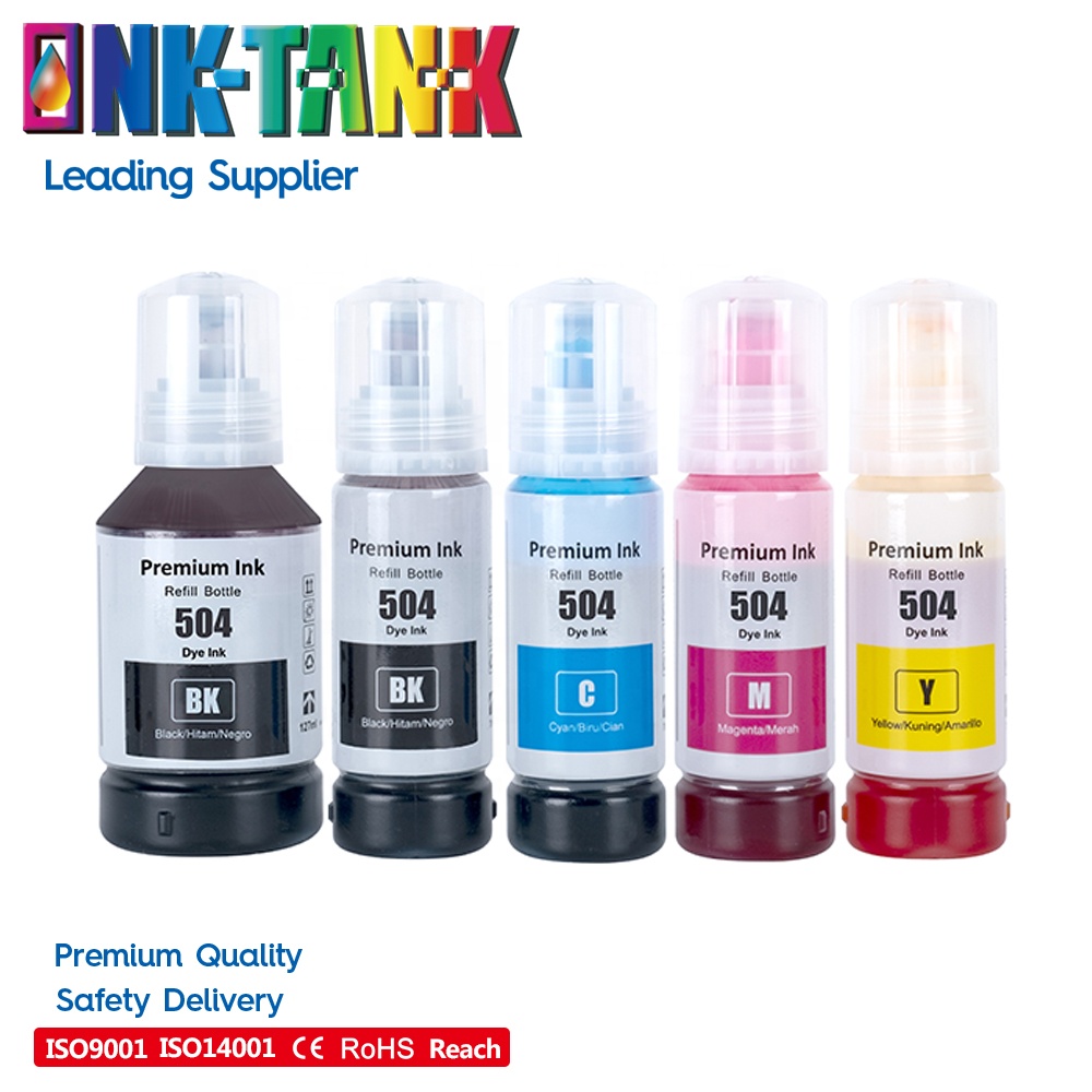 INK-TANK T 504 T504 Warna Premium Kompatibel Botol Besar Isi Ulang Tintas Eco Ink untuk Epson Ecotank L4150 L4160 Printer