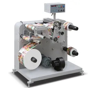 Fácil de operação die-cut máquina de corte de papel dobramento com máquina de enrolamento de lixo