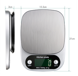 Skala Dapur Rumah Tangga Multi-fungsi Tahan Air Skala Elektronik 3KG/0.1 <span class=keywords><strong>Gram</strong></span> Barang Panggang Akurat Elektronik Dapur Sc - Product Image 5