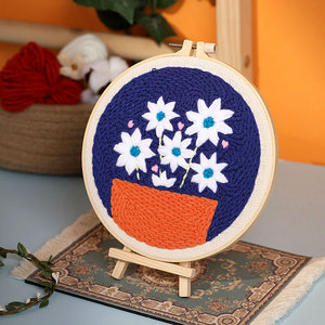 JP Carimbado Floral Bordado Kit DIY Ponto Cruz Carimbo Artesanal Com Padrões Floral Para Iniciante - Product Image 6