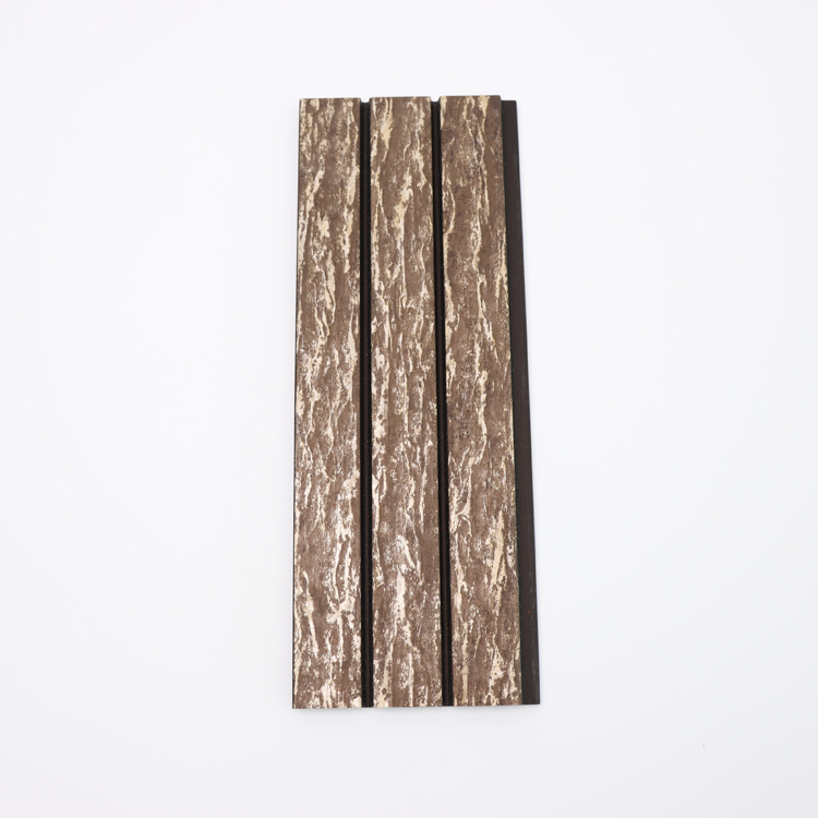 Wooden Color Decorative Wall Panel Polystyrene 3D PS Fluted Wall Panel Wallboard