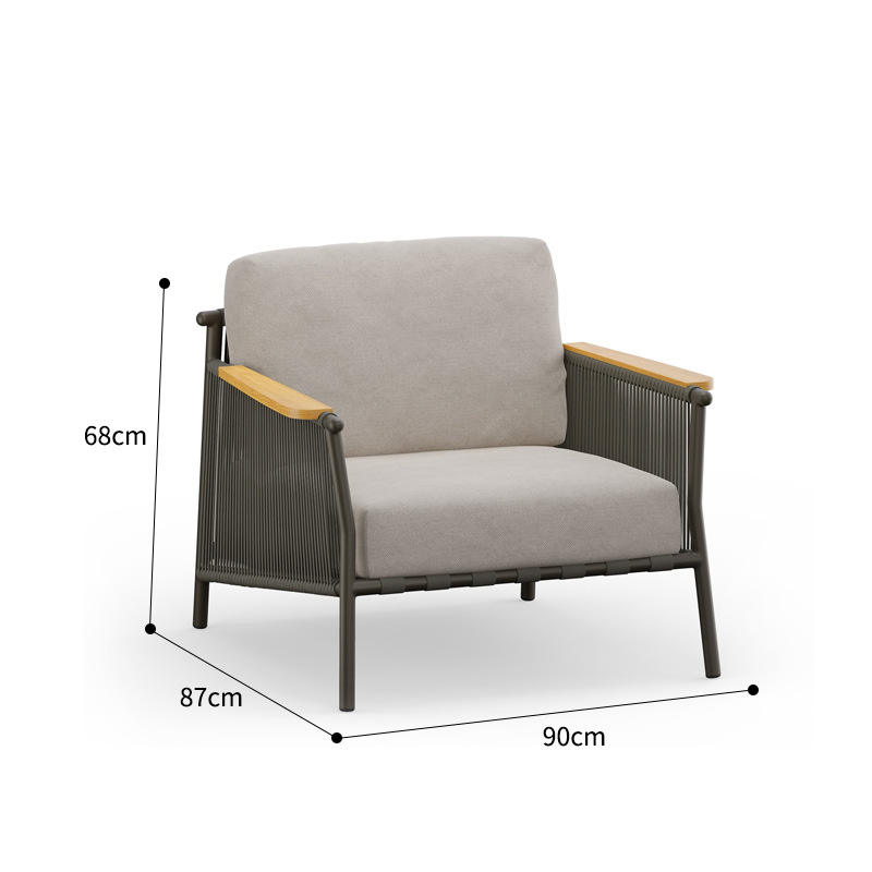 Asiento individual (gris oscuro)