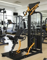 Nouvel équipement de musculation, tube Q235, machine à musculation du dos avec poids, multi-double, super-set, rangée assise, extension dorsale