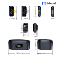 Microphone sans fil ultra-léger 8g pour smartphone avec batterie 24h, son 48kHz 24bit, conception plug-and-play pour vlogueurs et streamers