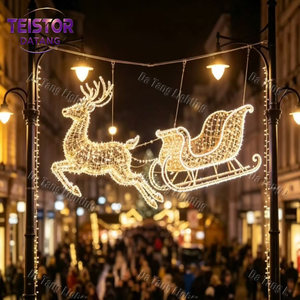 Lumières LED de Noël à montage sur poteau IP65 pour l'extérieur, pour les projets de décoration de rues municipales et commerciales - Product Image 3