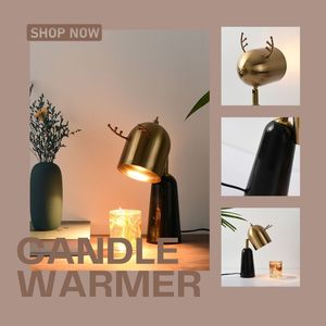 Lampe chauffe-<span class=keywords><strong>cire</strong></span> et chauffe-bougie à base en marbre pour chambre à coucher et table de chevet - Product Image 3