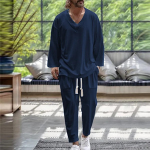 Camicia e pantaloni Casual comodi alla moda da uomo - Product Image 1