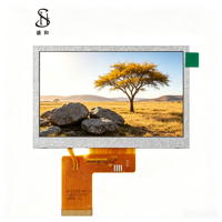 Panel LCD Gráfico TFT IPS BOE de 4.3 Pulgadas, Resolución 480x272, RGB 40PIN LVDS I2C, Retroiluminación LED, Brillo 1000 Cd/m, Controlador NV3047