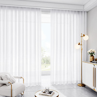 SHEIN Rideaux Voilages Modernes Transfrontaliers à Tringle Verticale pour Salon et Balcon, Blancs, Toutes Saisons, pour Dropshipping