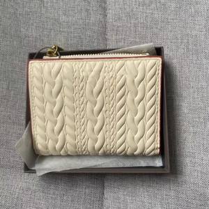 2024 nueva cartera corta de cuero suave con cremallera y monedero con patrón de cáñamo - Product Image 5