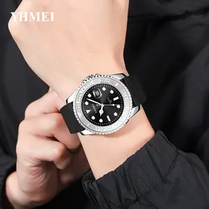 Hoge Kwaliteit Heren Horloge Casual Sport Lichtgevende Kalender Quartz Horloge 30M Waterdicht Siliconen Tape Student Horloge