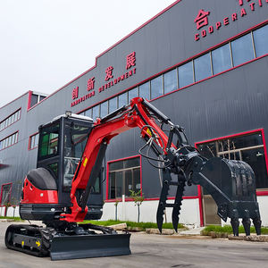 Spedizione gratuita escavatore Trencher terreno Mini escavatore con motore KUBOTA diesel scavo - Product Image 6