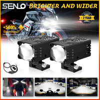 Feux auxiliaires LED pour moto Senlo Mini P1 74W, projecteur LED, lumière de calandre, feux antibrouillard LED externes pour moto