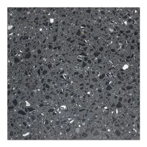 12x12 Zoll schwarze Terrazzo-Bodenfliesen für Wand-und Boden anwendungen