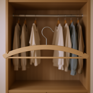 BRSTENMANN Lot de 3 cintres en bois, pack de 7, pour rangement de garde-robe - Product Image 3